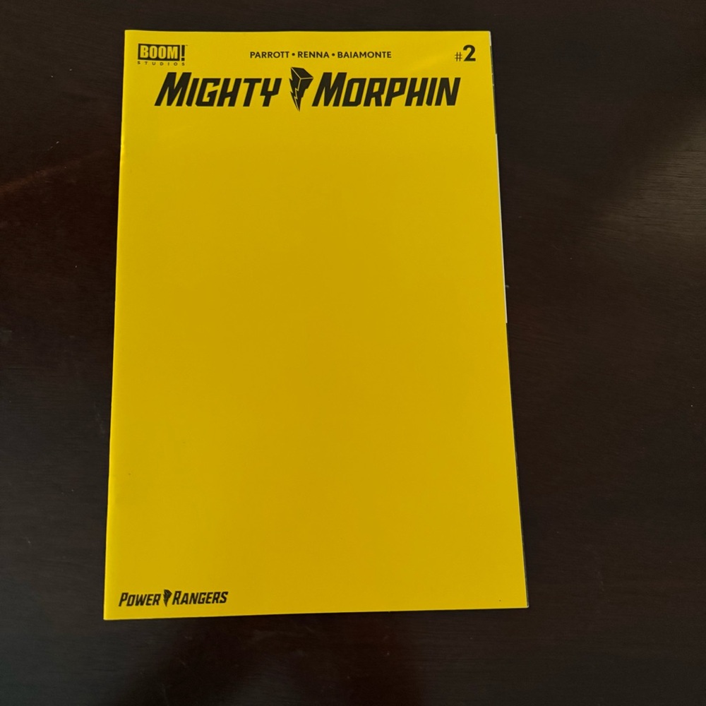Mighty Morphin #2 Sketch Variant Comic Book Boom! Studios 2020